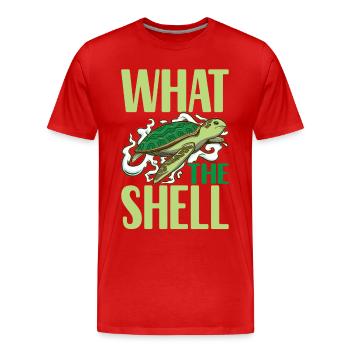 Turtle Turtle Aquatic turtle - Men's Premium Organic T-Shirt - red - Front - Damien (186cm)