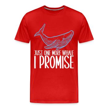 Whale Watchers - Men's Premium Organic T-Shirt - red - Front - Damien (186cm)