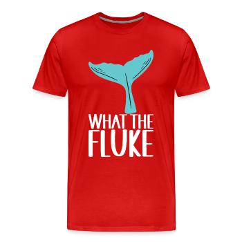 Whale Watchers - Men's Premium Organic T-Shirt - red - Front - Damien (186cm)