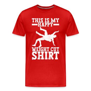 Lutte Lutteurs Lutteurs - T-shirt bio Premium Homme - rouge - Devant - Damien (186cm)