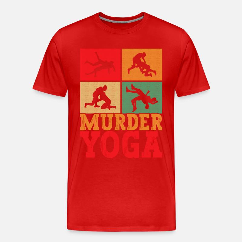 Wrestling Ringen Ringer - Männer Premium Bio T-Shirt - Rot
