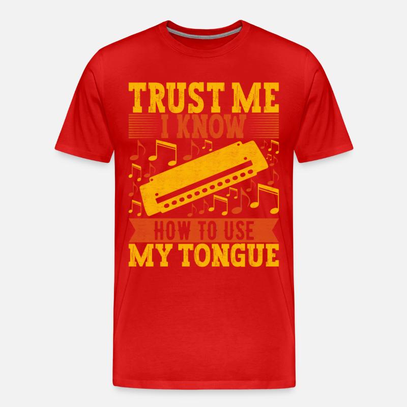 Harmonica Harmonica - Men's Premium Organic T-Shirt - red