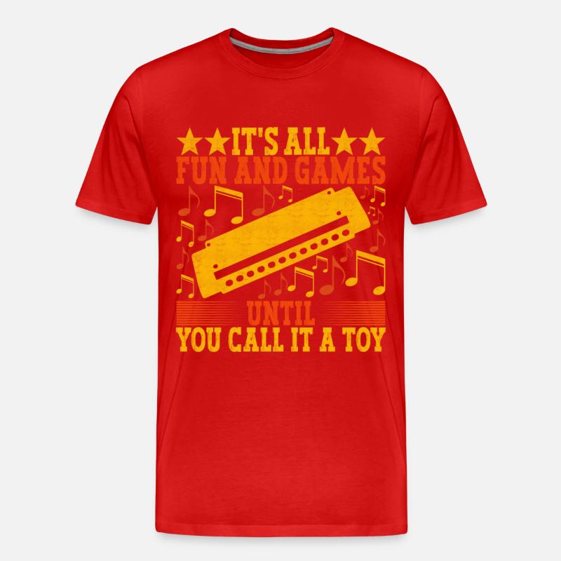 Harmonica Harmonica - Men's Premium Organic T-Shirt - red