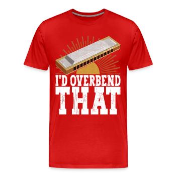 Harmonica Harmonica - T-shirt bio Premium Homme - rouge - Devant - Damien (186cm)
