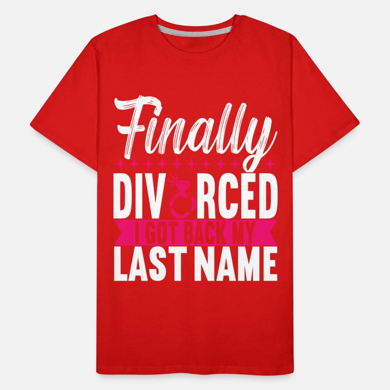 Divorce Divorced Men's Premium Organic T-Shirt
