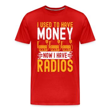 Ham Radio Ham Funker - Männer Premium Bio T-Shirt - Rot - Vorne - Damien (186cm)