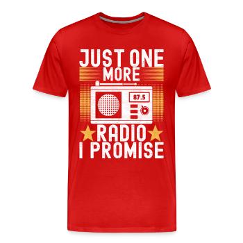 Ham Radio Ham Radio Operator - Men's Premium Organic T-Shirt - red - Front - Damien (186cm)