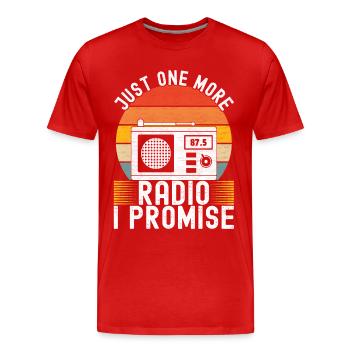 Ham Radio Ham Radio Operator - Men's Premium Organic T-Shirt - red - Front - Damien (186cm)