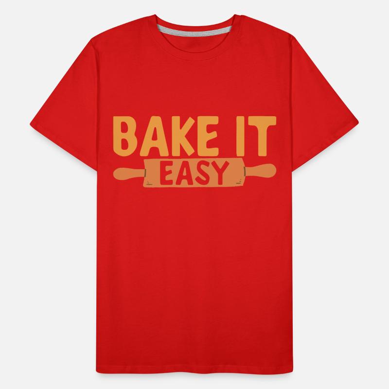 Baker Bakery Baking Men's Premium Organic T-Shirt