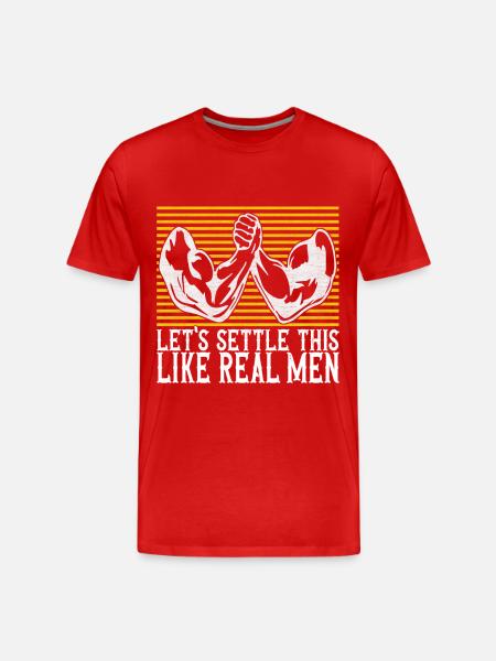 Bras de fer - T-shirt bio Premium Homme - rouge