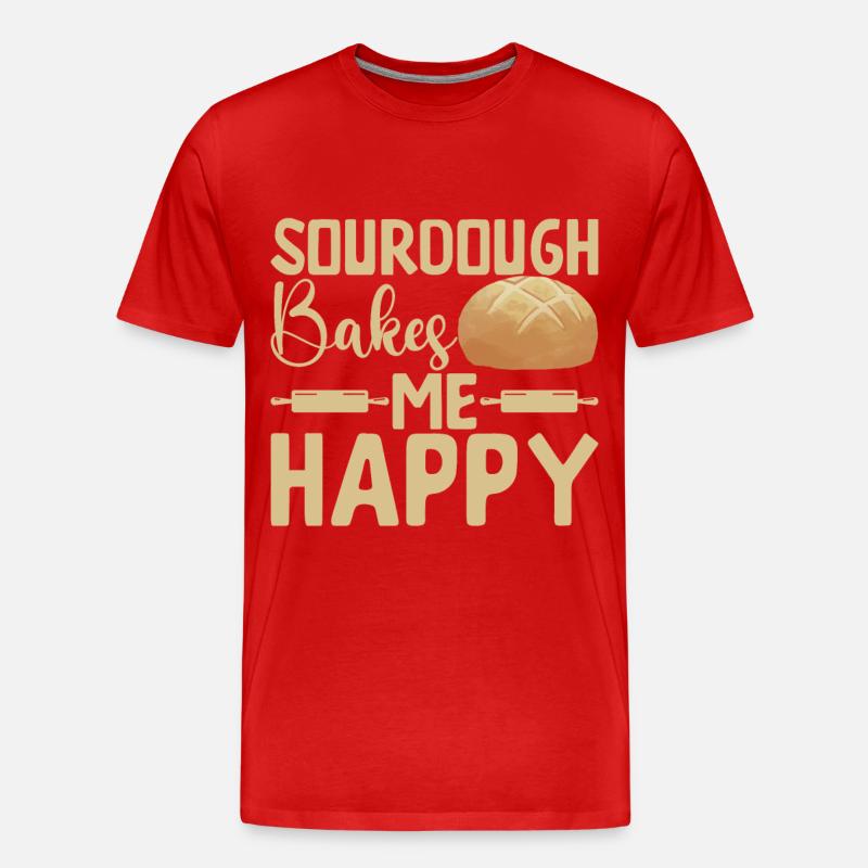 Baker Bakery Baking - Men's Premium Organic T-Shirt - red