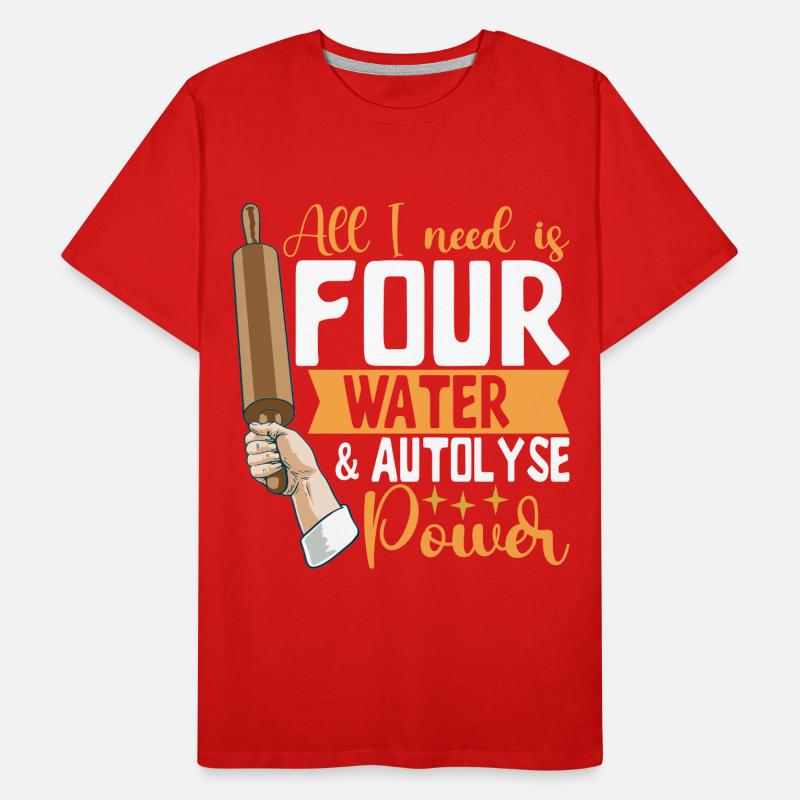 Baker Bakery Baking Men's Premium Organic T-Shirt