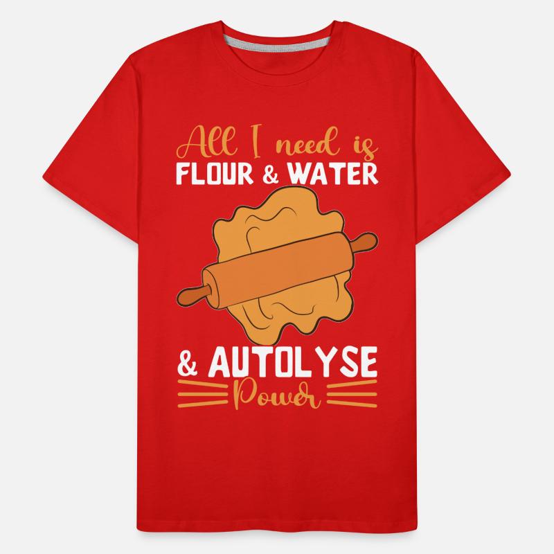 Baker Bakery Baking Men's Premium Organic T-Shirt