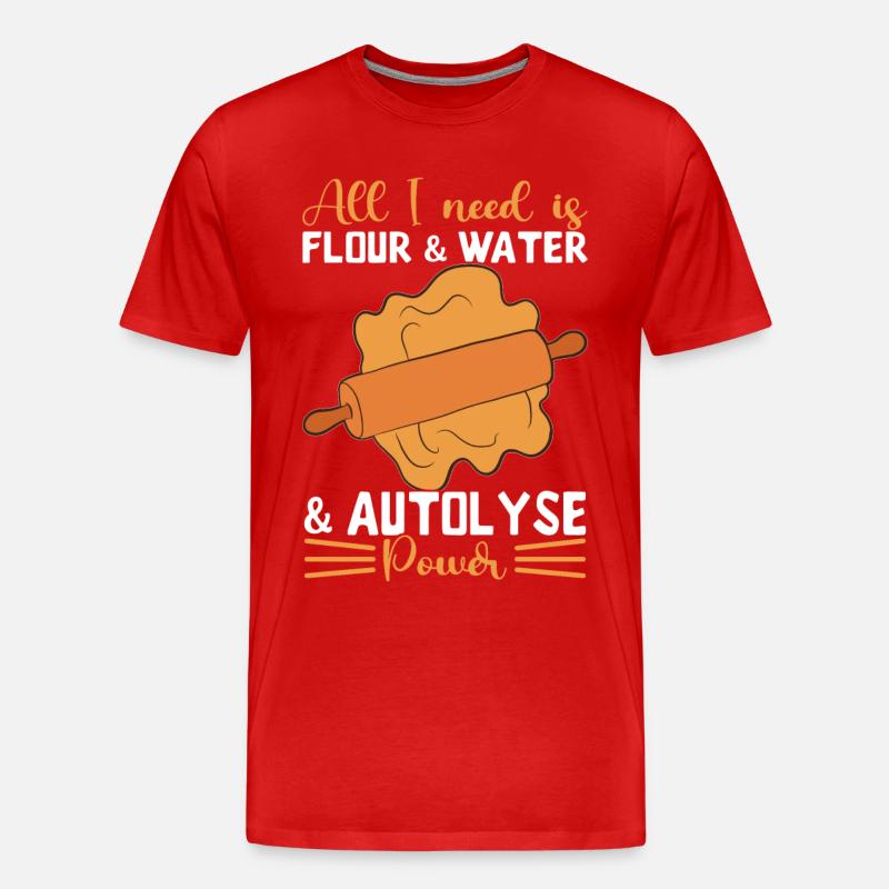 Bäcker Bäckerei Backen - Männer Premium Bio T-Shirt - Rot