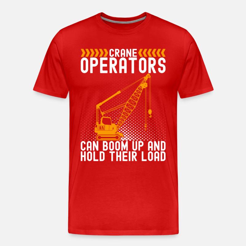 Kranführer Kranfahrer - Männer Premium Bio T-Shirt - Rot