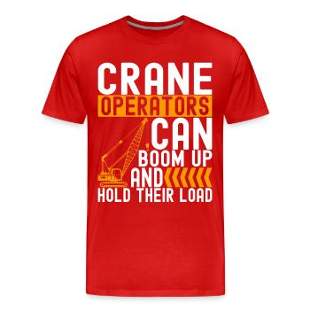 Grutier Grutier - T-shirt bio Premium Homme - rouge - Devant - Damien (186cm)
