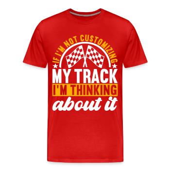 Slotcar Slotracing - Männer Premium Bio T-Shirt - Rot - Vorne - Damien (186cm)