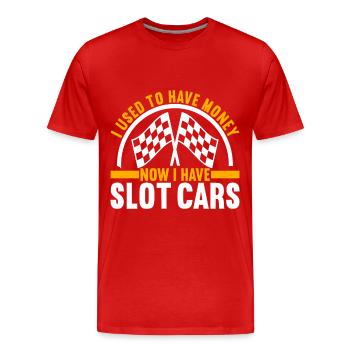 Slotcar Slotracing - Männer Premium Bio T-Shirt - Rot - Vorne - Damien (186cm)