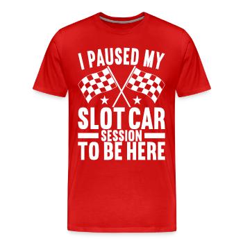 Slotcar Slotracing - Männer Premium Bio T-Shirt - Rot - Vorne - Damien (186cm)