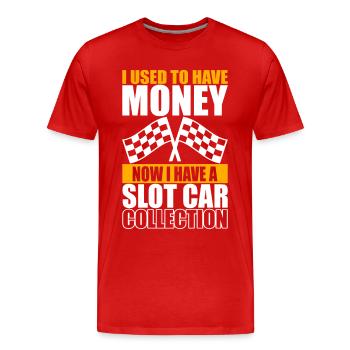 Slotcar Slotracing - Männer Premium Bio T-Shirt - Rot - Vorne - Damien (186cm)