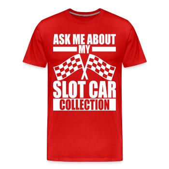 Slotcar Slotracing - Männer Premium Bio T-Shirt - Rot - Vorne - Damien (186cm)