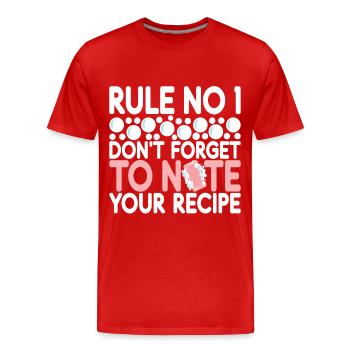 Savonnier fabrication de savon - T-shirt bio Premium Homme - rouge - Devant - Damien (186cm)