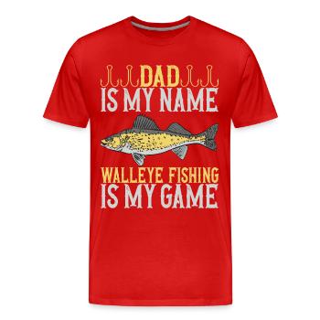 Pêcheurs à la ligne Pêcheurs Pêcheurs - T-shirt bio Premium Homme - rouge - Devant - Damien (186cm)