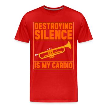 Trumpet Trumpet Player - Men's Premium Organic T-Shirt - red - Front - Damien (186cm)