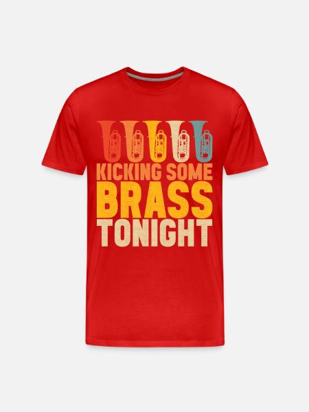 Tuba tuba player - Men's Premium Organic T-Shirt - red
