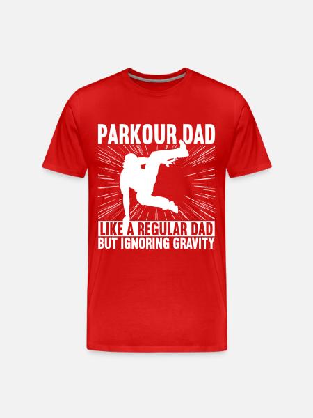 Parkour Freerunning - Men's Premium Organic T-Shirt - red