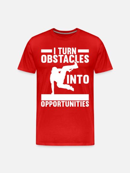Parkour Freerunning - Men's Premium Organic T-Shirt - red