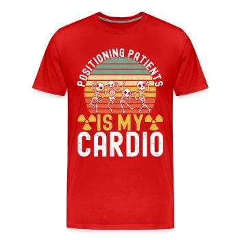 Radiologie Radiologe - Männer Premium Bio T-Shirt - Rot - Vorne - Damien (186cm)
