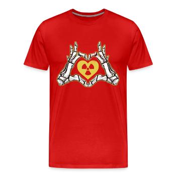 Radiologie Radiologe - Männer Premium Bio T-Shirt - Rot - Vorne - Damien (186cm)