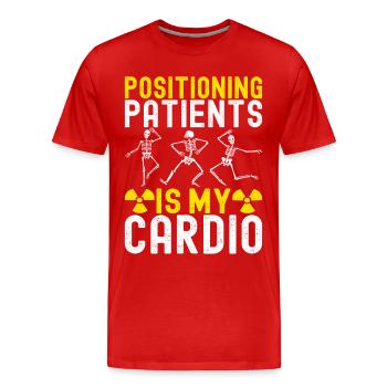 Radiologie Radiologe - Männer Premium Bio T-Shirt - Rot - Vorne - Damien (186cm)