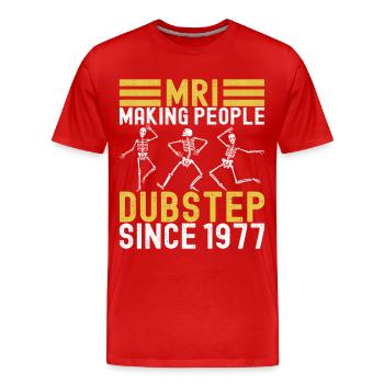 Radiologie Radiologe - Männer Premium Bio T-Shirt - Rot - Vorne - Damien (186cm)