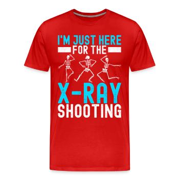 Radiologie Radiologe - Männer Premium Bio T-Shirt - Rot - Vorne - Damien (186cm)