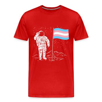 Transgender Trans LGBTQ - Männer Premium Bio T-Shirt - Rot - Vorne - Damien (186cm)