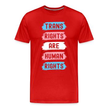 Transgender Trans LGBTQ - Männer Premium Bio T-Shirt - Rot - Vorne - Damien (186cm)
