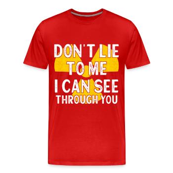Radiologie Radiologe - Männer Premium Bio T-Shirt - Rot - Vorne - Damien (186cm)