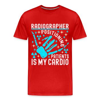 Radiologie Radiologe - Männer Premium Bio T-Shirt - Rot - Vorne - Damien (186cm)