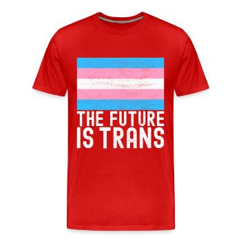 Transgender Trans LGBTQ - Männer Premium Bio T-Shirt - Rot - Vorne - Damien (186cm)