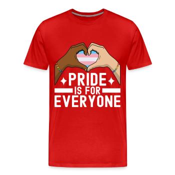 Transgender Trans LGBTQ - Männer Premium Bio T-Shirt - Rot - Vorne - Damien (186cm)
