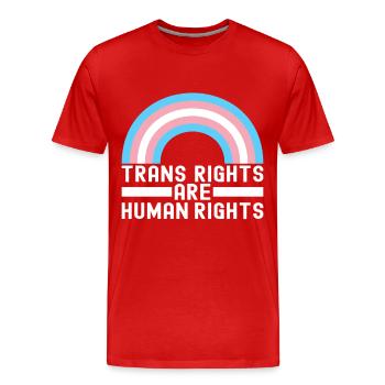 Transgender Trans LGBTQ - Männer Premium Bio T-Shirt - Rot - Vorne - Damien (186cm)