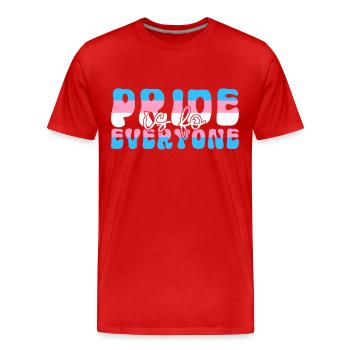 Transgender Trans LGBTQ - Männer Premium Bio T-Shirt - Rot - Vorne - Damien (186cm)