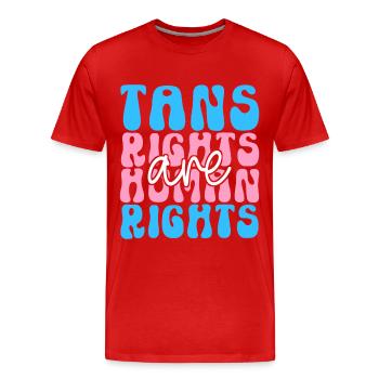 Transgender Trans LGBTQ - Männer Premium Bio T-Shirt - Rot - Vorne - Damien (186cm)