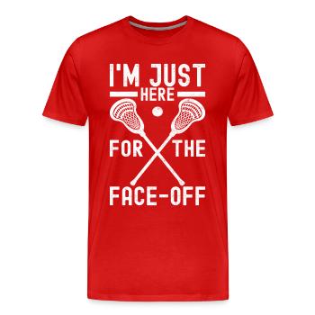 Lacrosse - T-shirt bio Premium Homme - rouge - Devant - Damien (186cm)