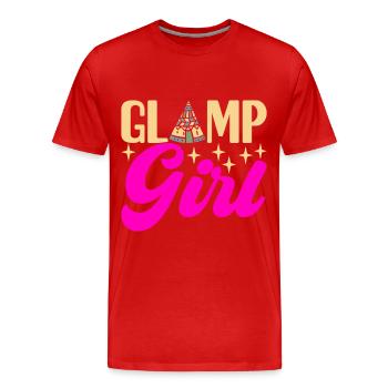 Glamping Glamper - Männer Premium Bio T-Shirt - Rot - Vorne - Damien (186cm)