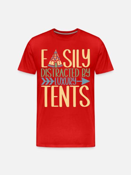 Glamping Glamper - Men's Premium Organic T-Shirt - red