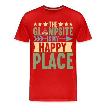 Glamping Glamper - Männer Premium Bio T-Shirt - Rot - Vorne - Damien (186cm)