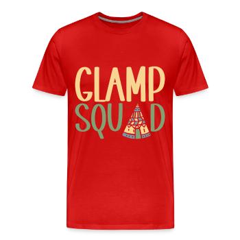 Glamping Glamper - Männer Premium Bio T-Shirt - Rot - Vorne - Damien (186cm)